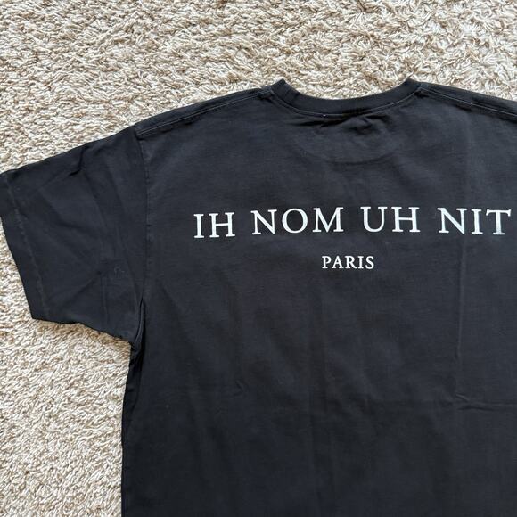 Ih Nom Uh Nit Paris Fashion Gang Black T-Shirt NUW18 Men’s Size M Made In Italy - Picture 6 of 7